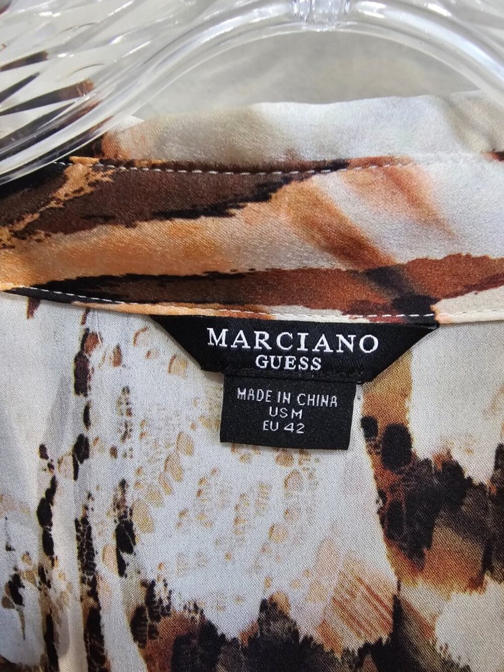 Marciano Guess Animal Print Wrap Shirt Dress NWT Size M Retail $178 - Picture 10 of 11